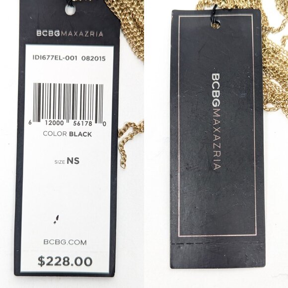 BCBG MAX AZRIA Croc Print Gold Fringes Evening Purse - NEW NWT - Picture 9 of 16